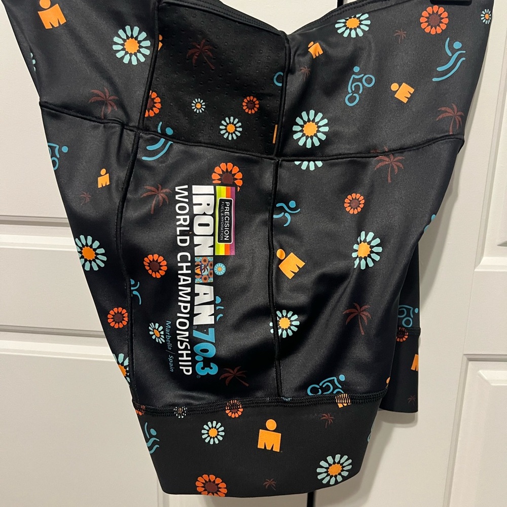 Zoot Black IronMan World Championship 70.3 Triathlon Shorts with Colorful Icons